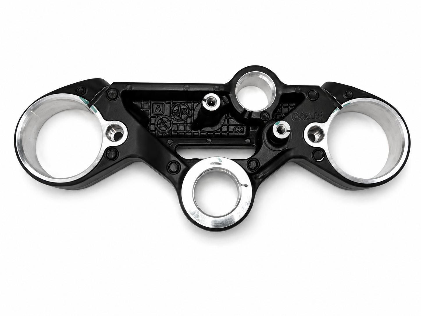 TRIPPLE CLAMP UPPER JY151042 BLACK MATT , 56JY4W33