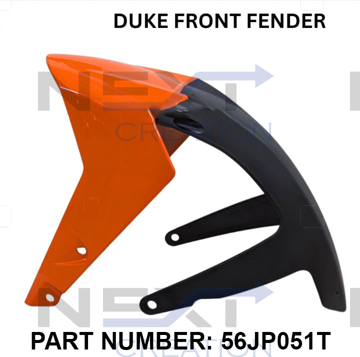 DUKE FRONT FENDER ORANGE , 56JP051T